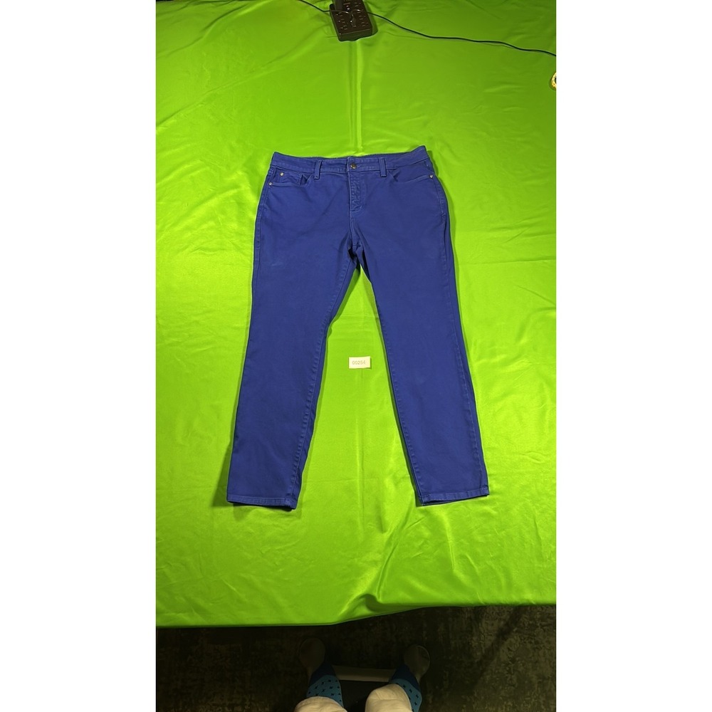 NYDJ Alina Legging Vibrant Royal Blue Slim Jeans Size 14P